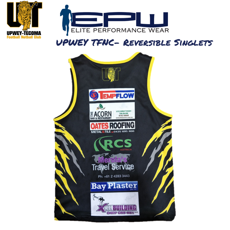 AFL Preseason reversible Singlet (Custom Sublimated)
