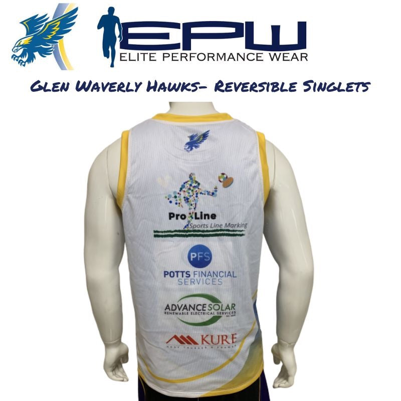 AFL Preseason reversible Singlet (Custom Sublimated)