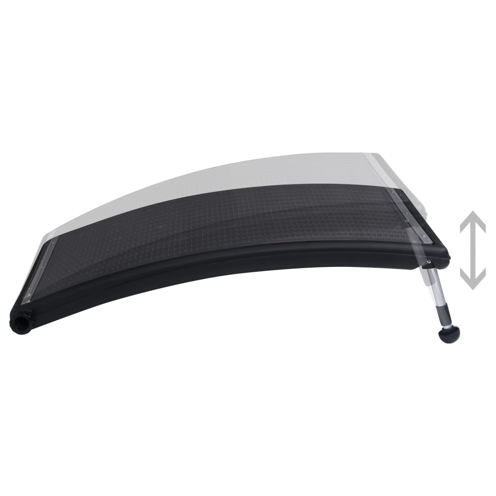 NNEVL Curved Pool Solar Heating Panels 2 pcs 110x65 cm