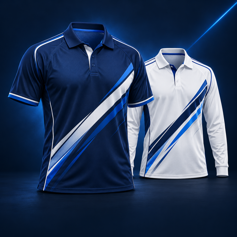 Cricket apparel — illustrative custom design concept