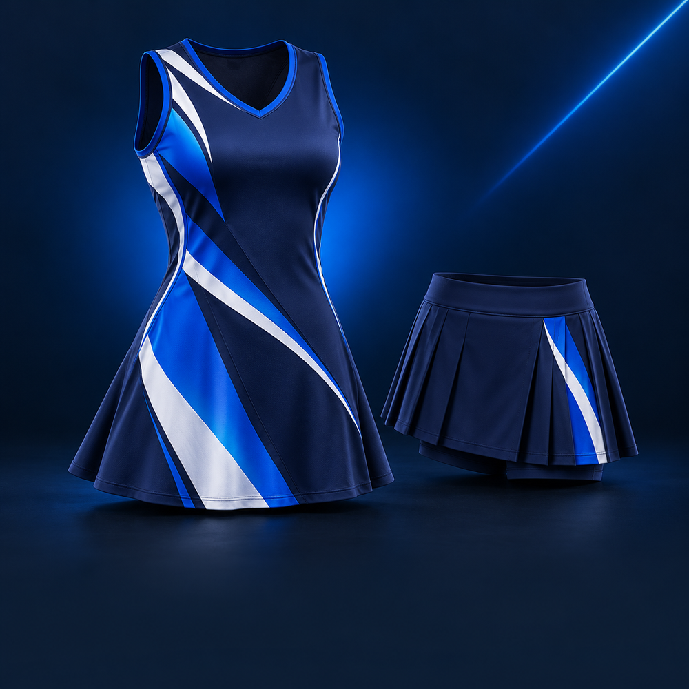 Netball apparel — illustrative custom design concept