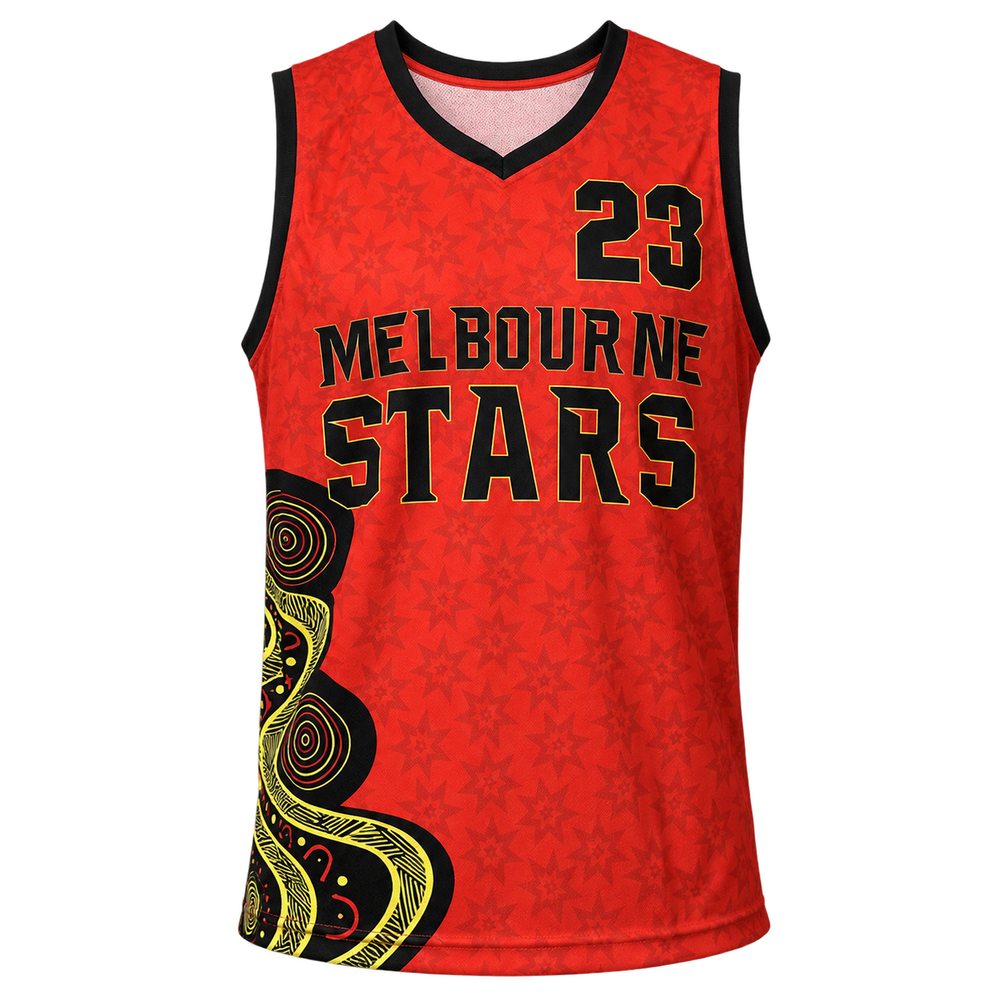 Retouched EPW Melbourne Stars basketball singlet